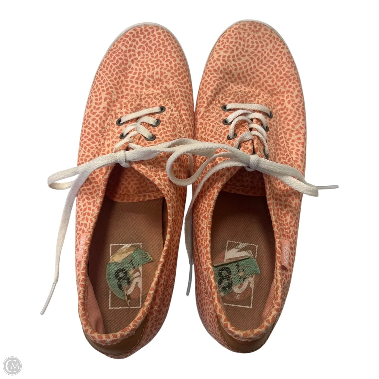 Shoes Sneakers By Vans In Orange, Size: 8.5