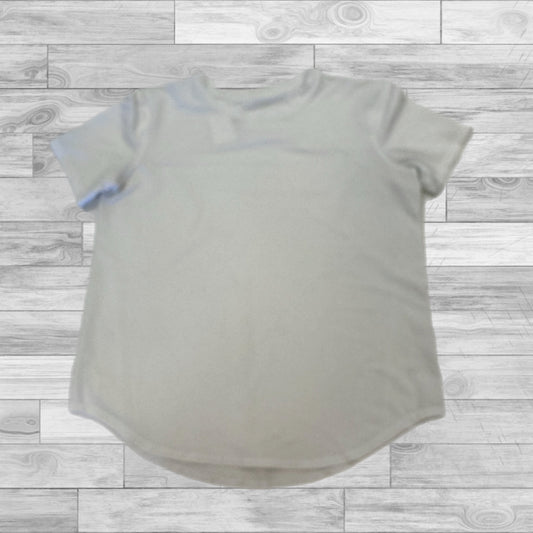 Athletic Top Short Sleeve By Lululemon In White, Size: S