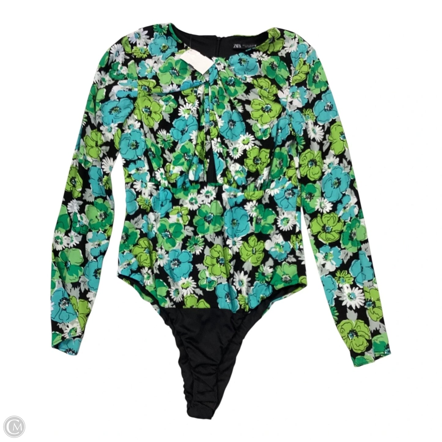 Bodysuit By Zara In Floral Print, Size: S