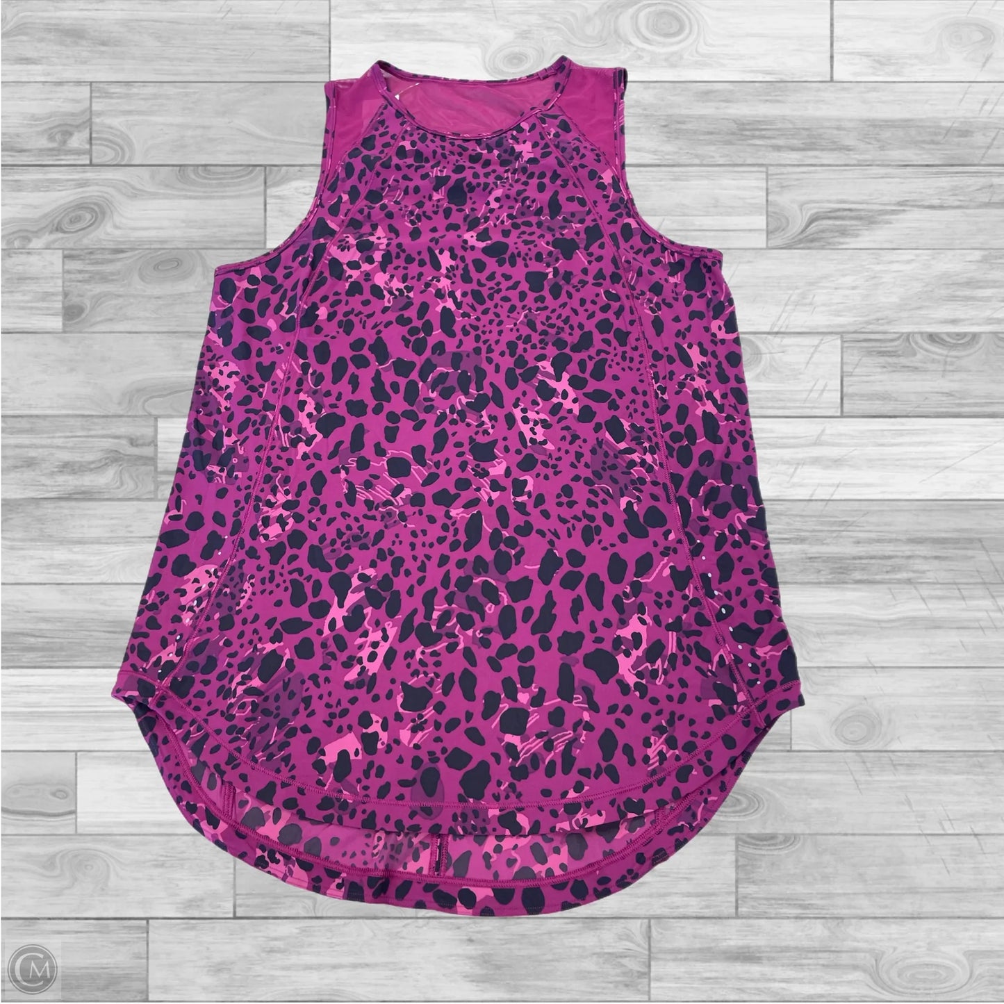 Athletic Tank Top By Lululemon In Animal Print, Size: 8