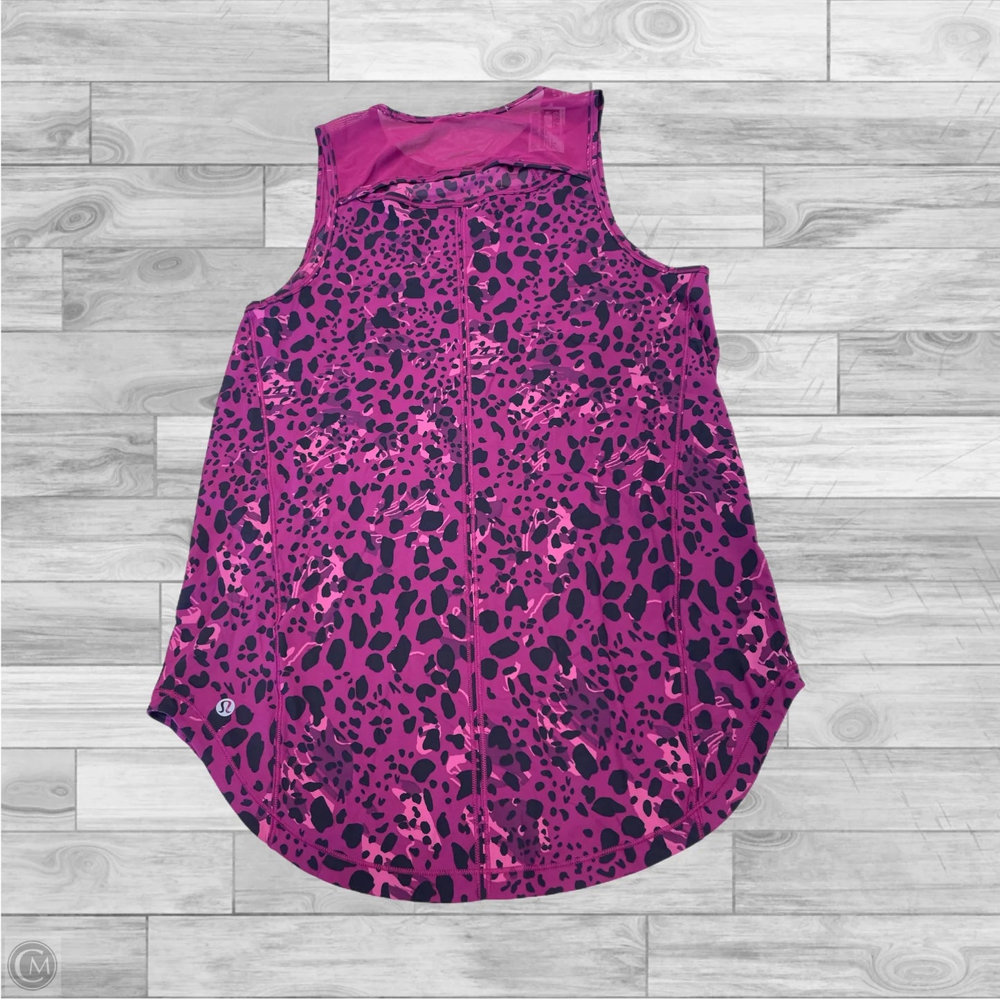 Athletic Tank Top By Lululemon In Animal Print, Size: 8