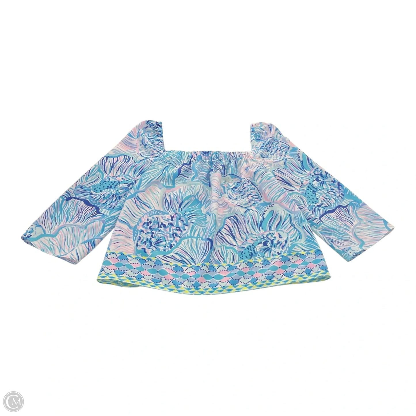 Top Short Sleeve Designer By Lilly Pulitzer In Multi-colored, Size: S