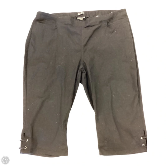 Capris By Catherines In Black, Size: 24