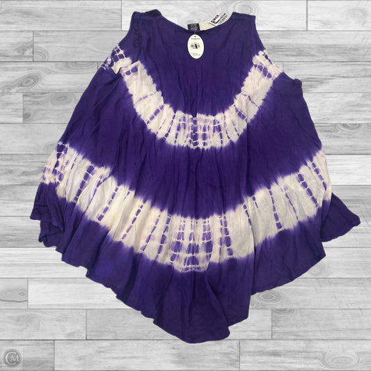 Top Sleeveless By Clothes Mentor In Purple & White, Size: Osfm