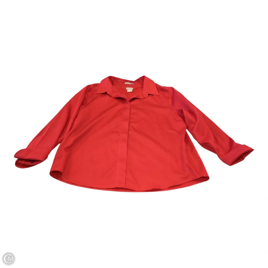 Top Long Sleeve By Chicos In Red, Size: 2