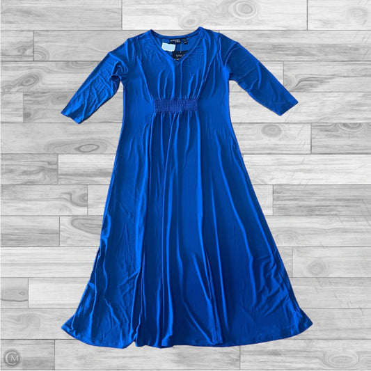 Dress Casual Maxi By Attitude In Blue, Size: L