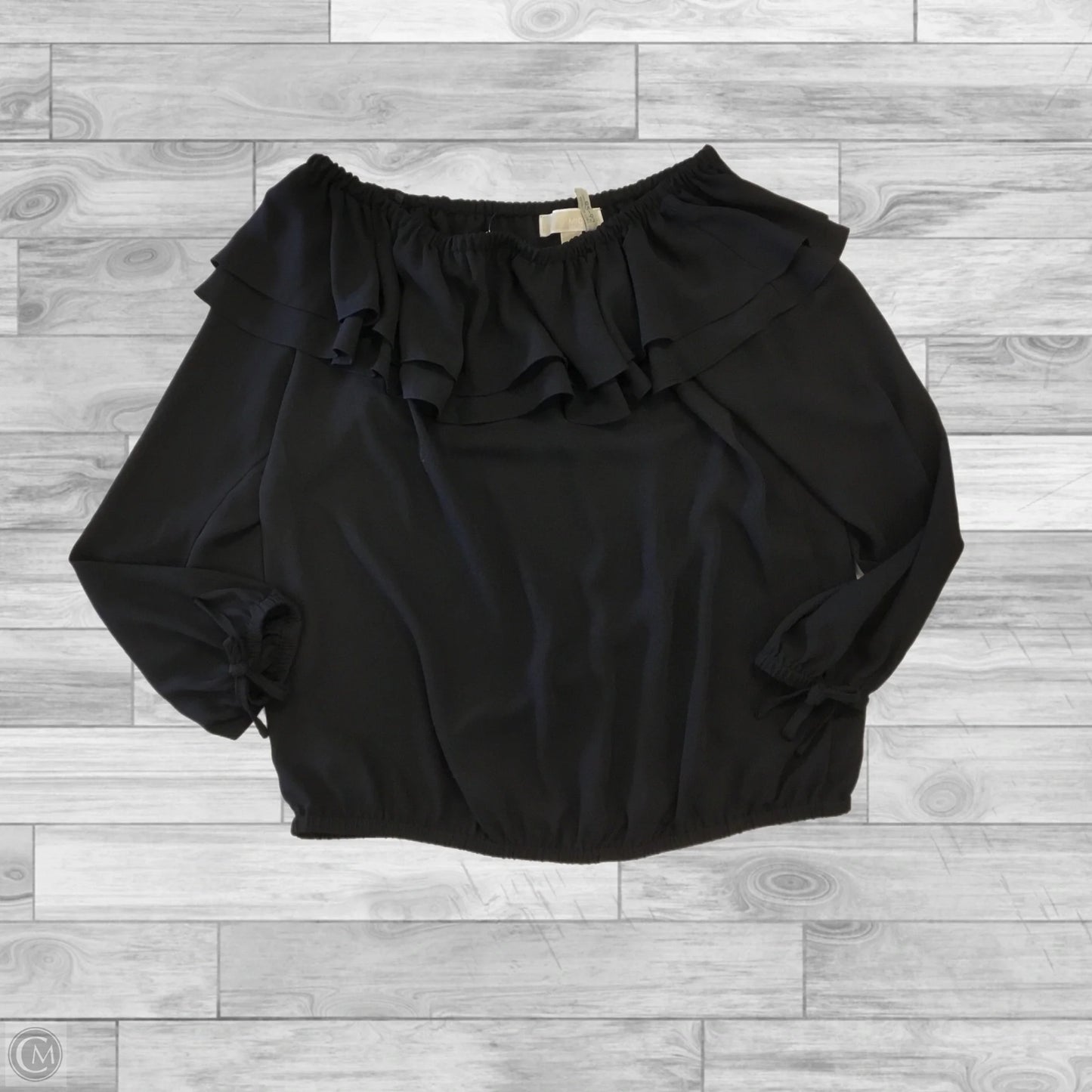 Top Long Sleeve By Michael By Michael Kors In Black, Size: S