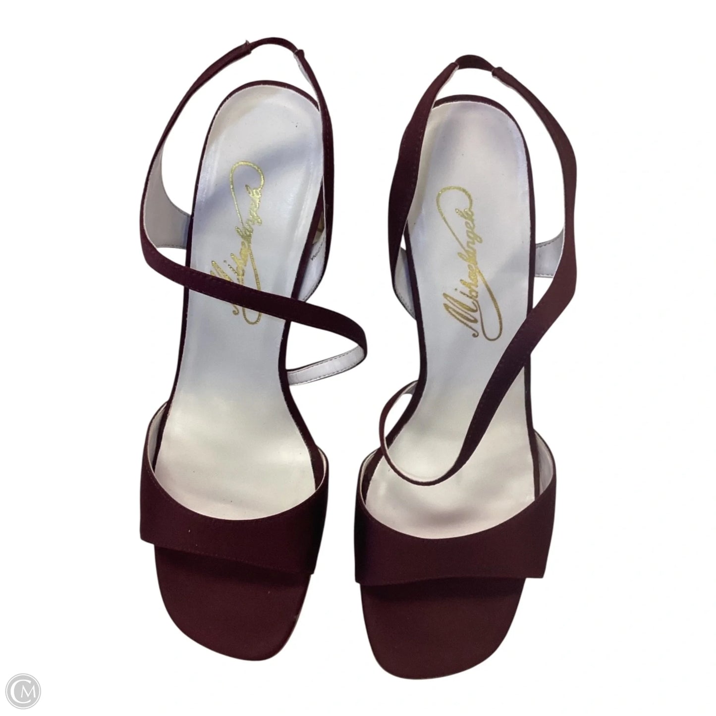 Shoes Heels Block By Clothes Mentor In Red, Size: 9.5