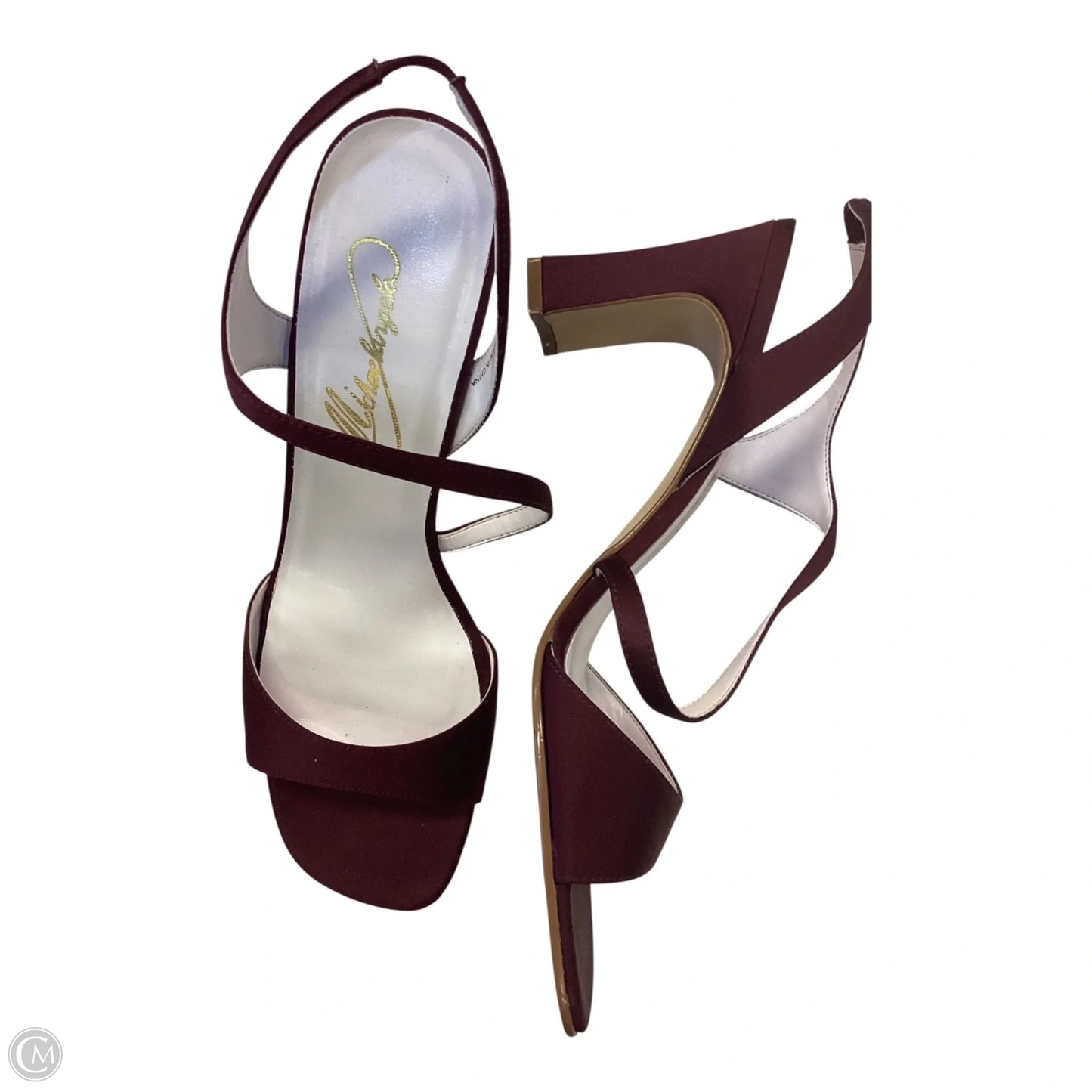 Shoes Heels Block By Clothes Mentor In Red, Size: 9.5