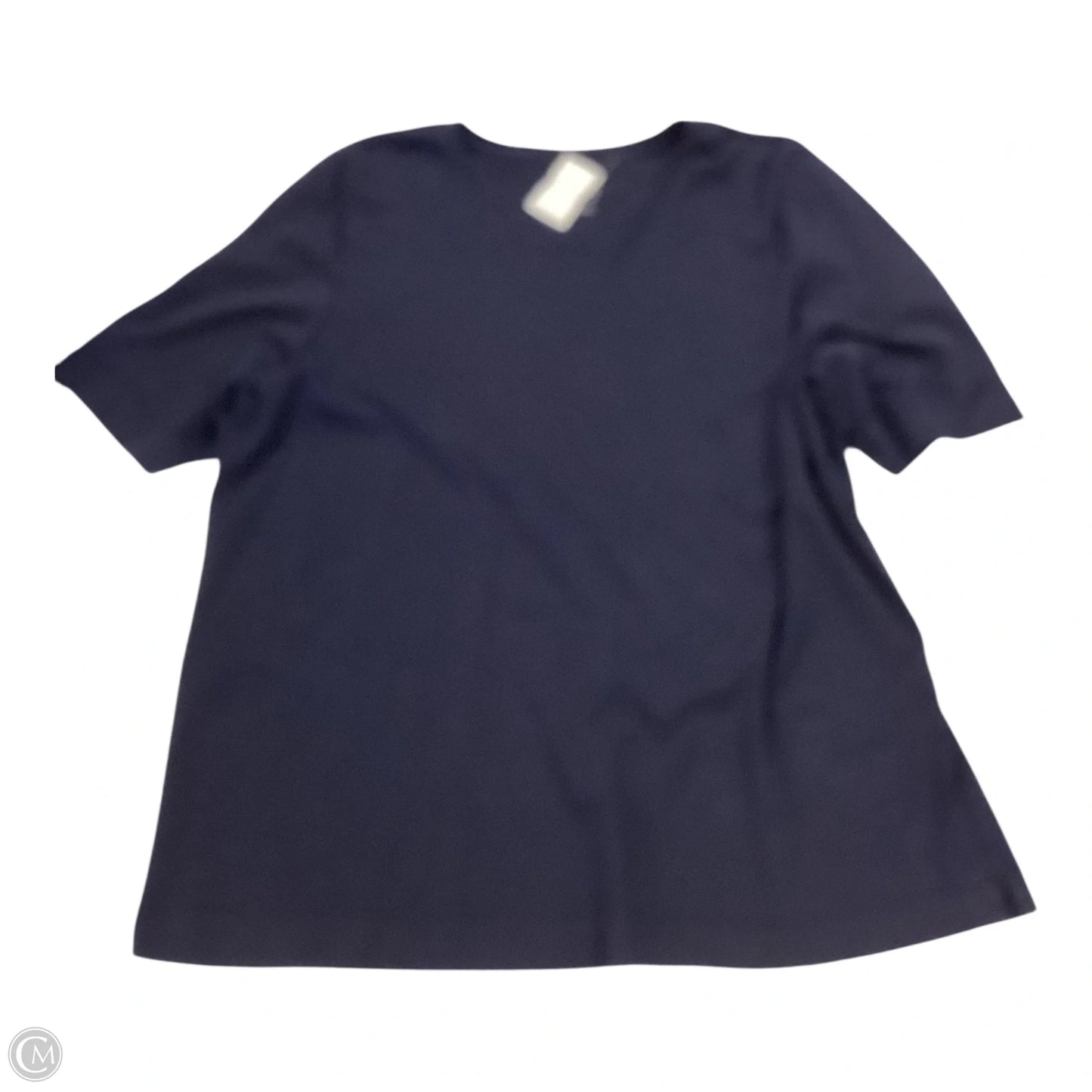 Top Short Sleeve Basic By Chicos In Navy, Size: 4