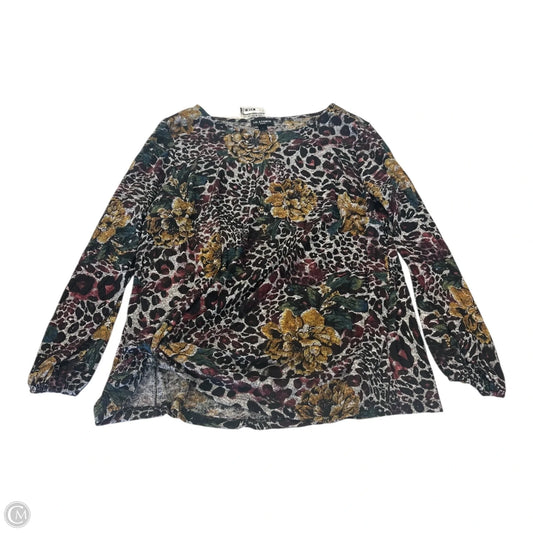 Top Long Sleeve By In Studio In Multi-colored, Size: 2x