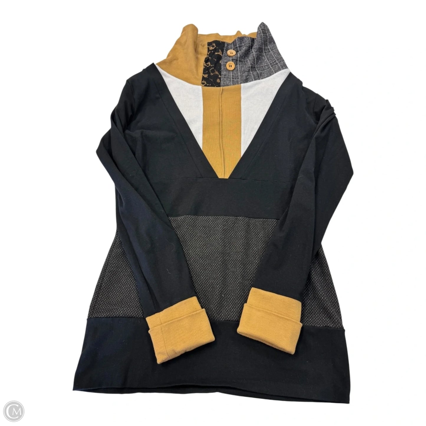 Tunic Long Sleeve By Clothes Mentor In Multi-colored, Size: M