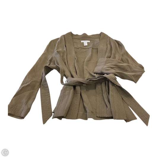 Jacket Shirt By H&m In Green, Size: 8