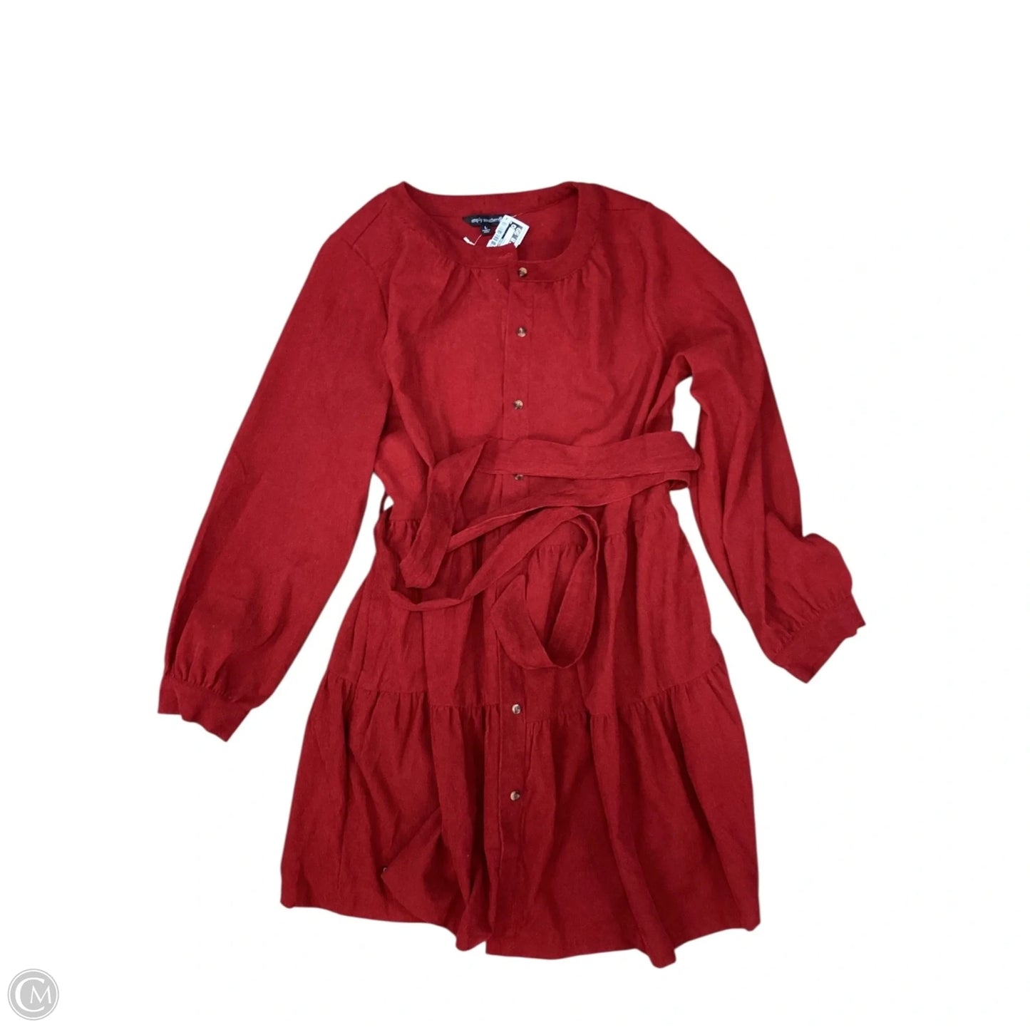 Dress Casual Short By Simply Southern In Red, Size: L