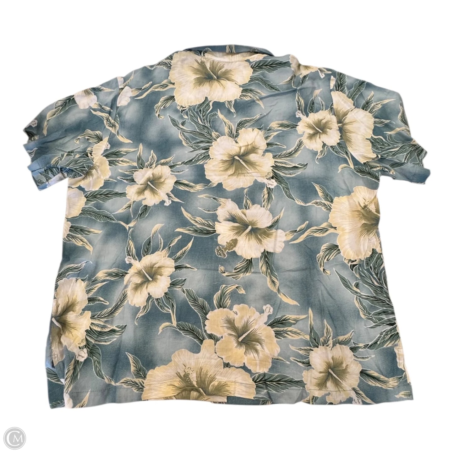 Top Short Sleeve By Clothes Mentor In Tropical Print, Size: L