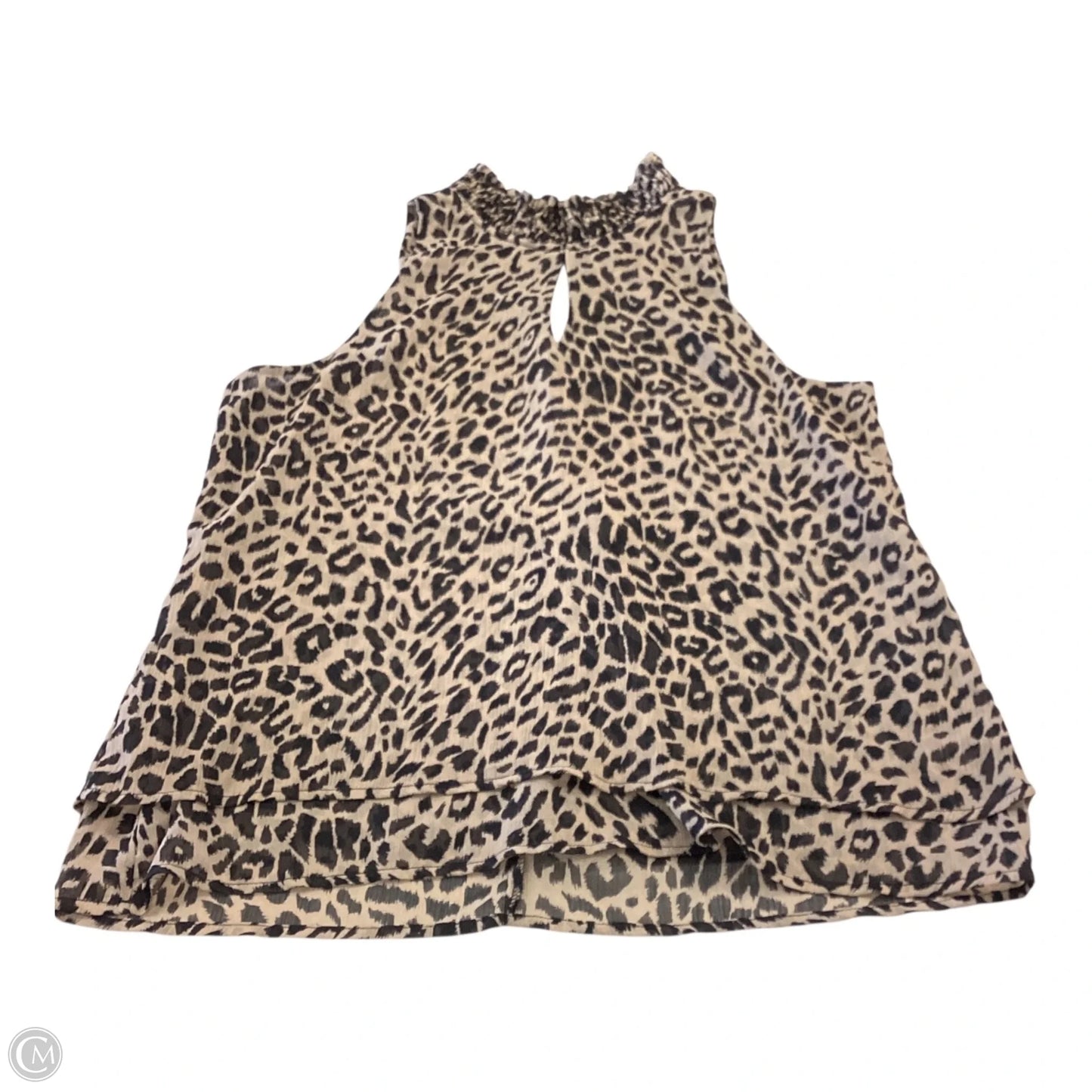 Top Sleeveless By Veronica M In Animal Print, Size: M