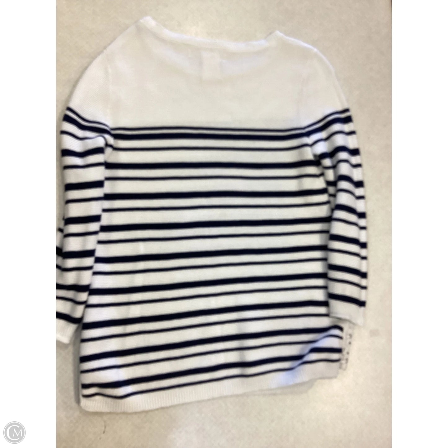 Sweater By Clothes Mentor In Striped Pattern, Size: M