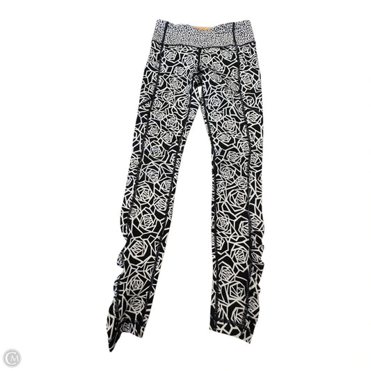 Athletic Leggings By Lululemon In Black & White, Size: 4