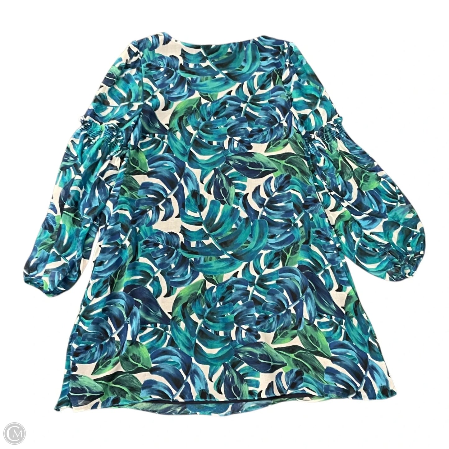 Dress Casual Short By Cmc In Blue & Green, Size: S