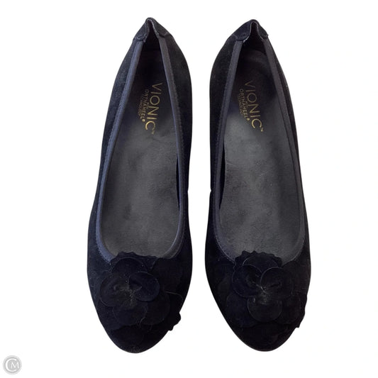 Shoes Heels Wedge By Vionic In Black, Size: 8