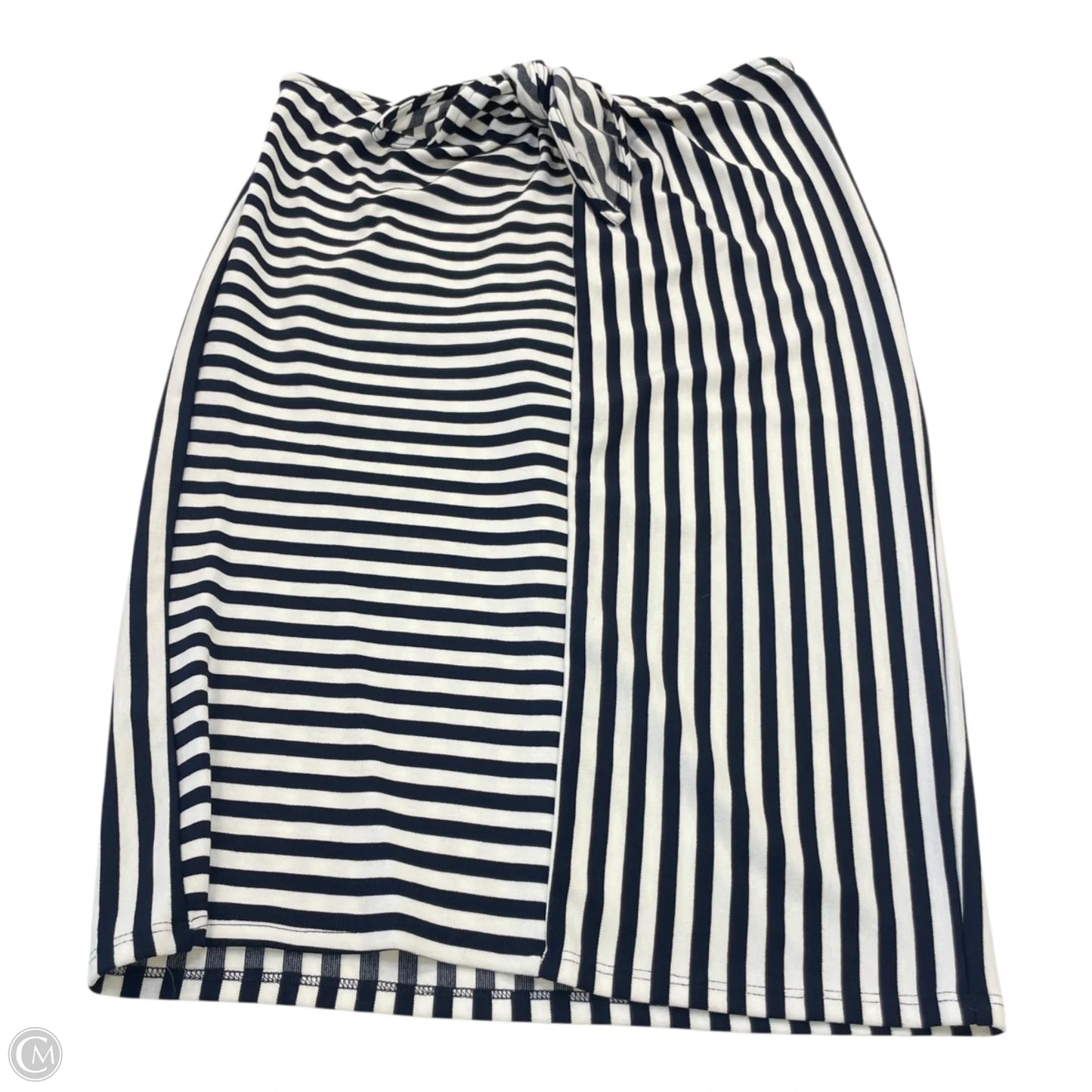 Skirt Midi By Leith In Striped Pattern, Size: L