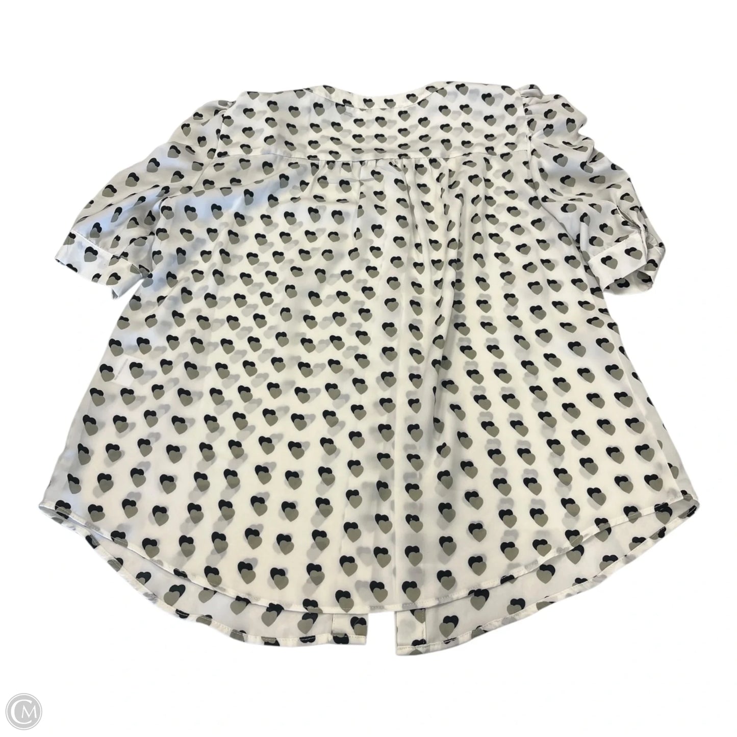 Top Short Sleeve By Rose And Olive In White, Size: L