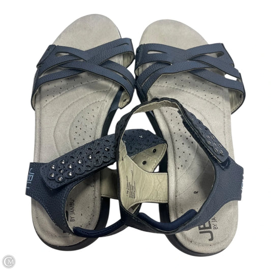 Sandals Flats By Jbu By Jambu In Navy, Size: 7.5