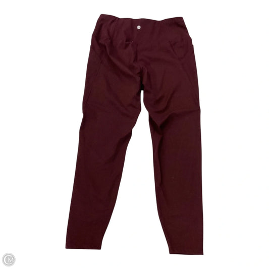 Athletic Leggings By Apana In Red, Size: L