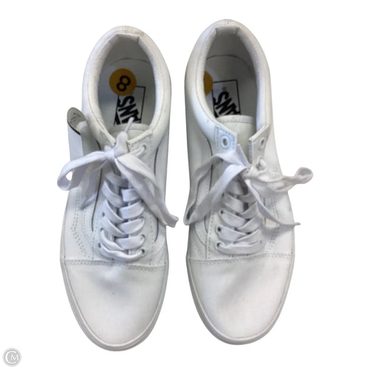 Shoes Sneakers By Vans In White, Size: 8