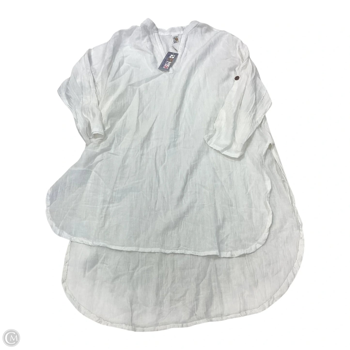 Swimwear Cover-up By Clothes Mentor In White, Size: M