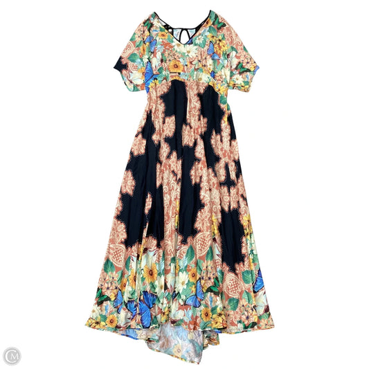 Dress Casual Maxi By Clothes Mentor In Multi-colored, Size: L