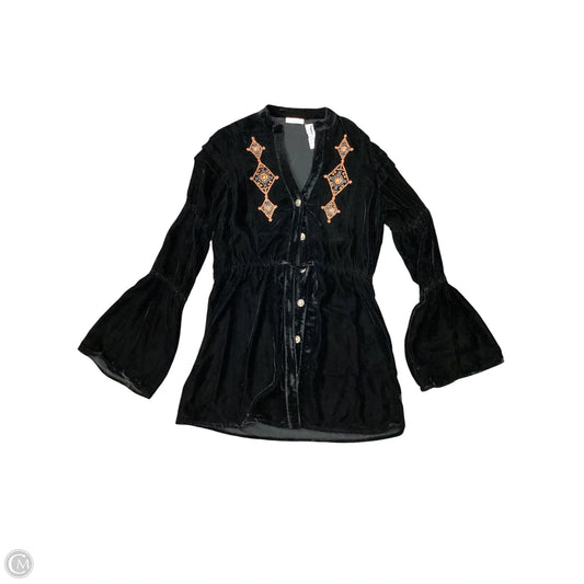 Top Long Sleeve By Clothes Mentor In Black, Size: M