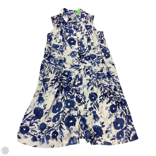 Dress Casual Short By Talbots In Blue & White, Size: 14