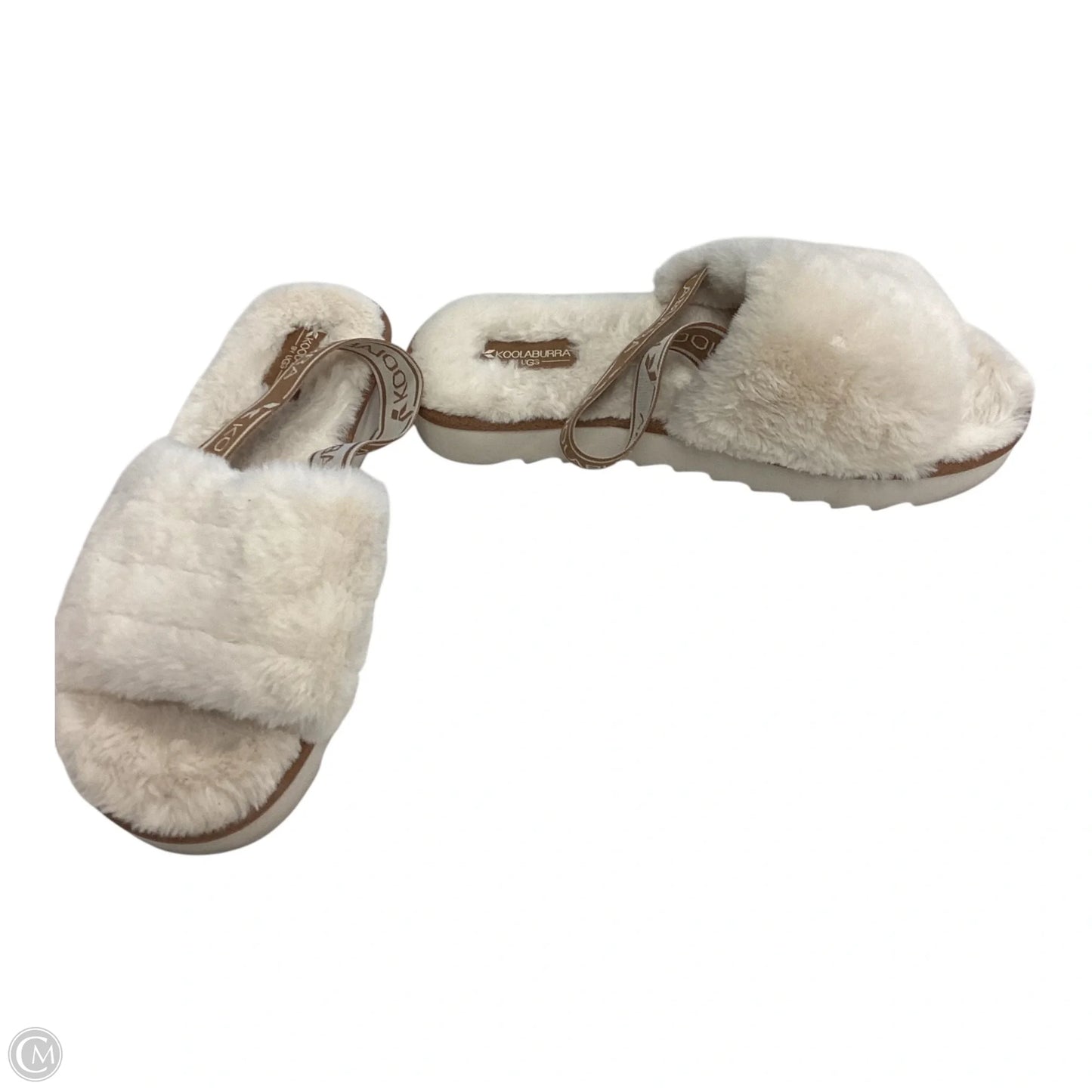 Sandals Designer By Ugg In Cream, Size: 9