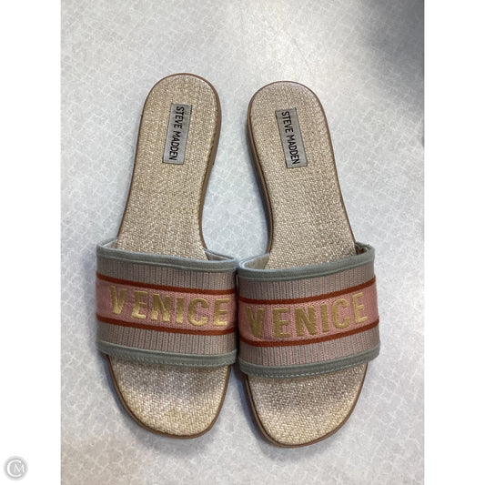 Sandals Flats By Steve Madden In Multi-colored, Size: 10