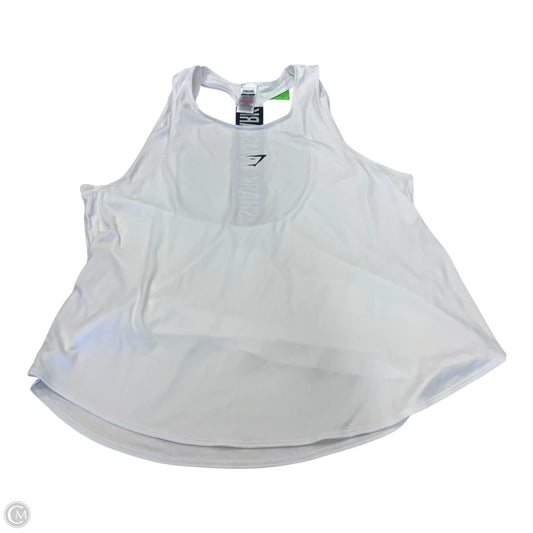 Athletic Tank Top By Gym Shark In White, Size: Xxl