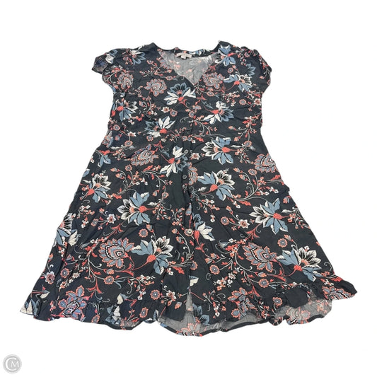 Dress Casual Short By Loft In Floral Print, Size: 14