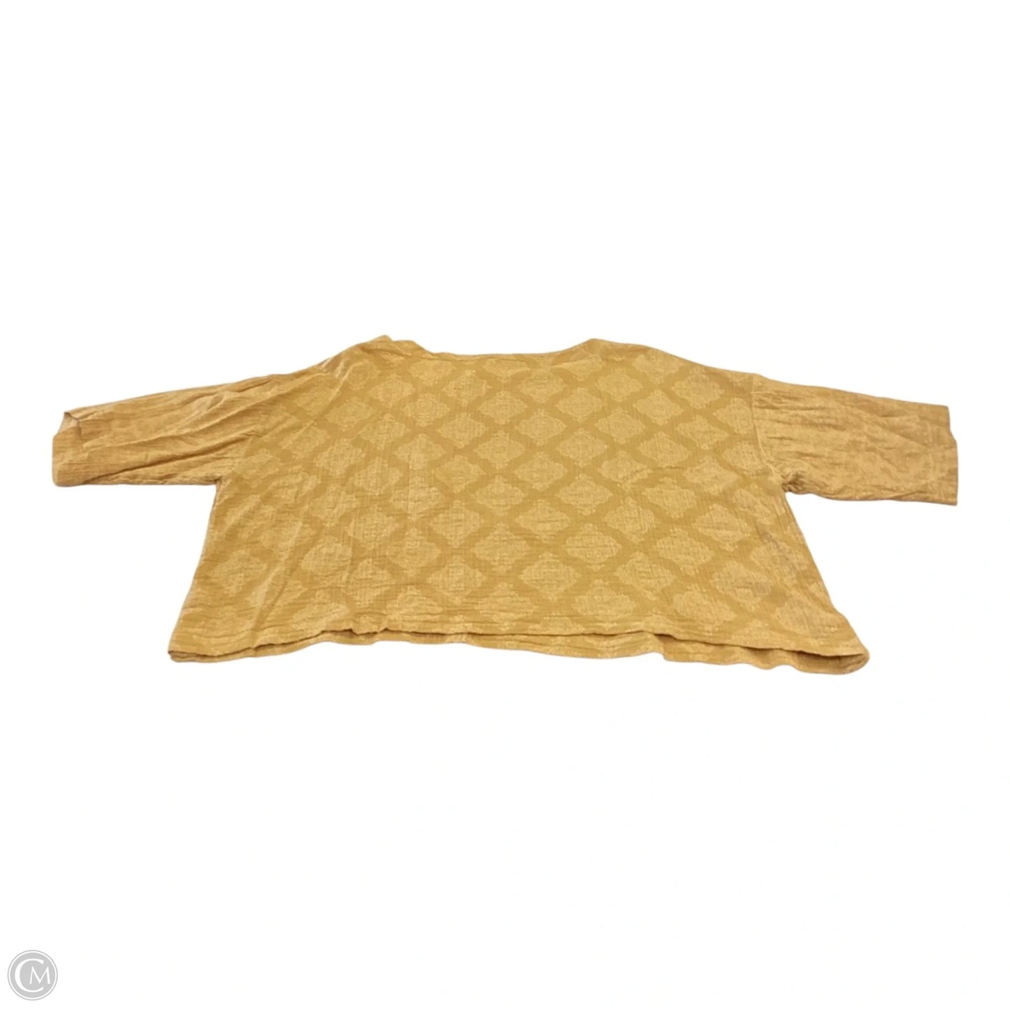Top Short Sleeve By J. Jill In Yellow, Size: Lp