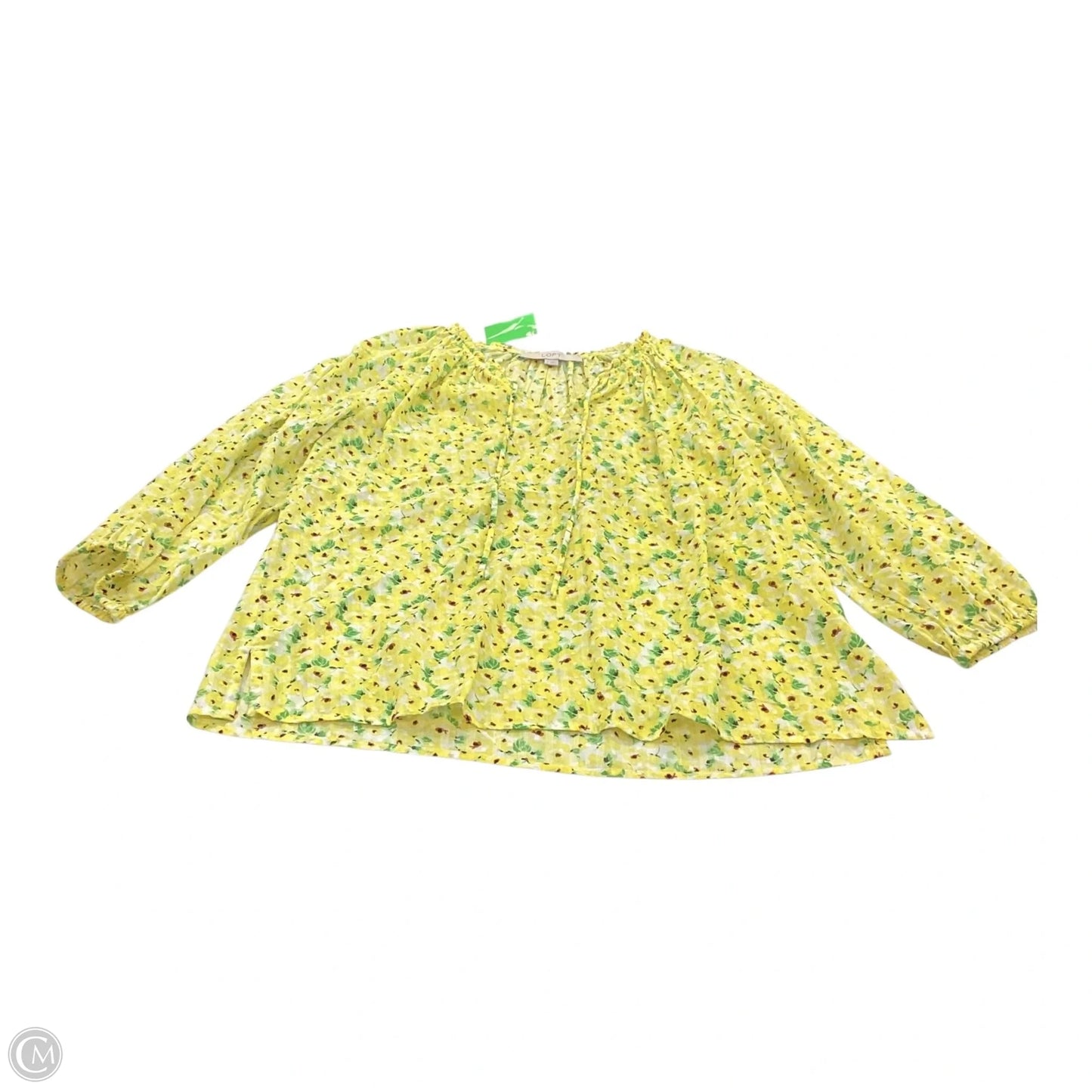 Top Long Sleeve By Loft In Yellow, Size: S