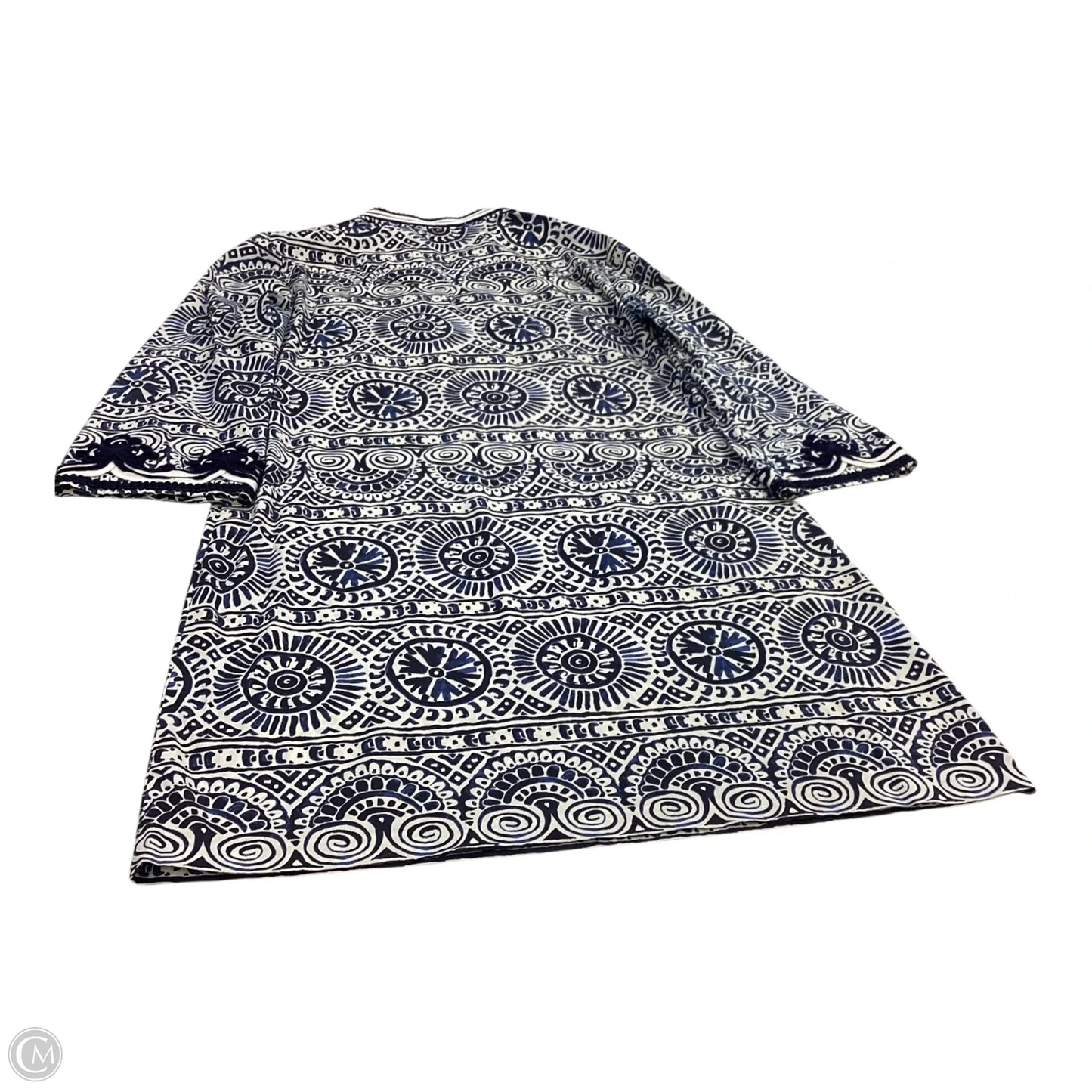 Dress Designer By Tory Burch In Blue & White, Size: 8