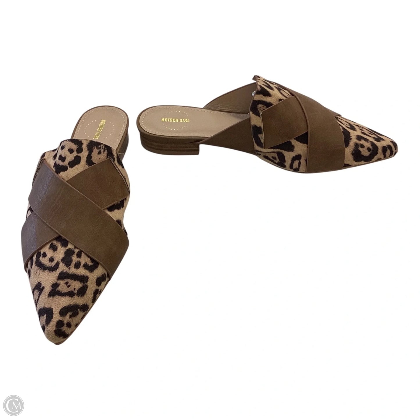 Shoes Flats By Clothes Mentor In Animal Print, Size: 7.5