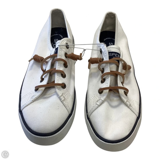 Shoes Sneakers By Sperry In White, Size: 7.5