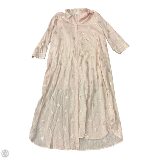Dress Casual Maxi By Cmc In Pink, Size: L