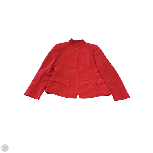Blazer By Tahari By Arthur Levine In Red, Size: 6
