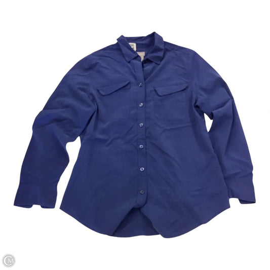 Top Long Sleeve By Chicos In Blue, Size: S