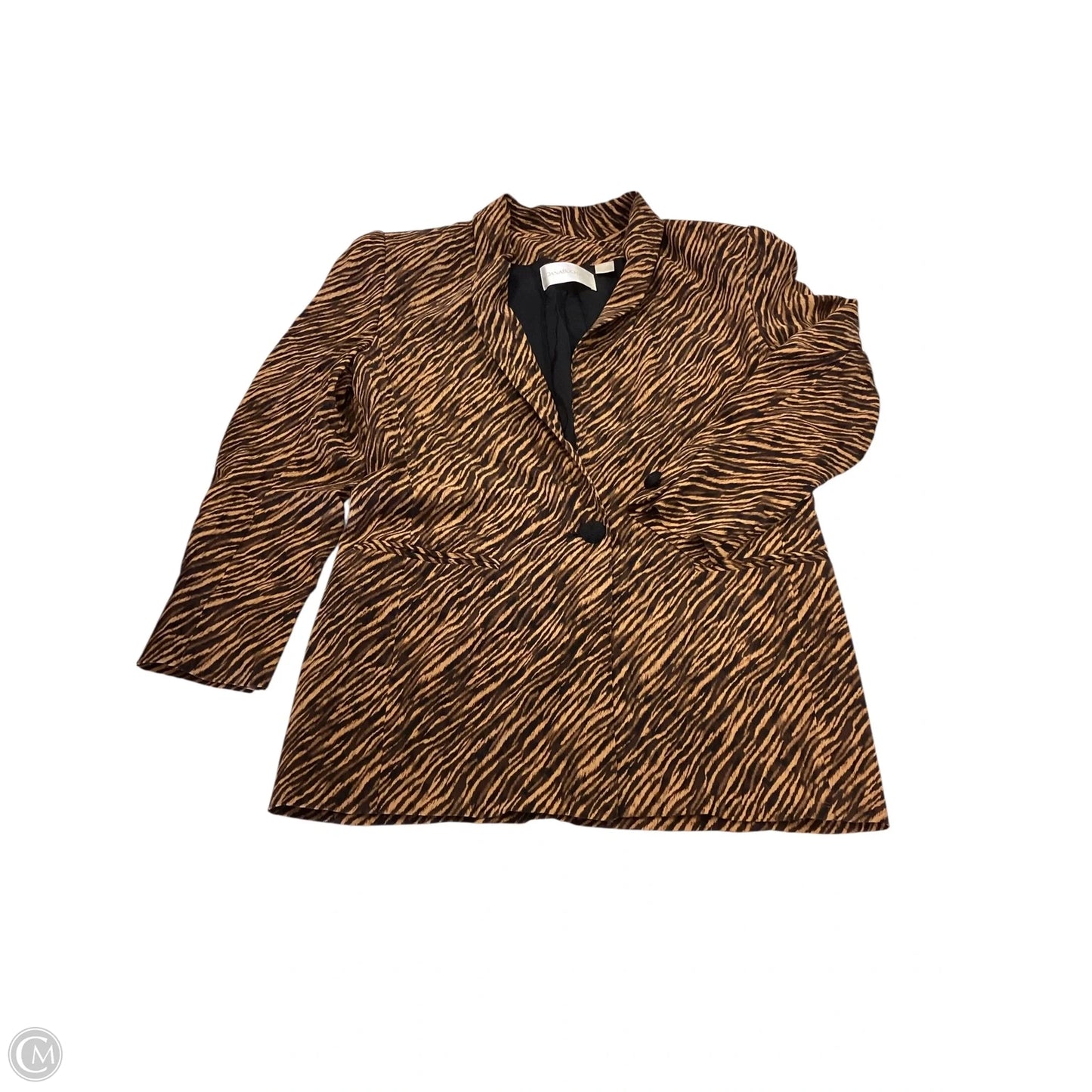 Blazer By Dana Buchman In Animal Print, Size: 8