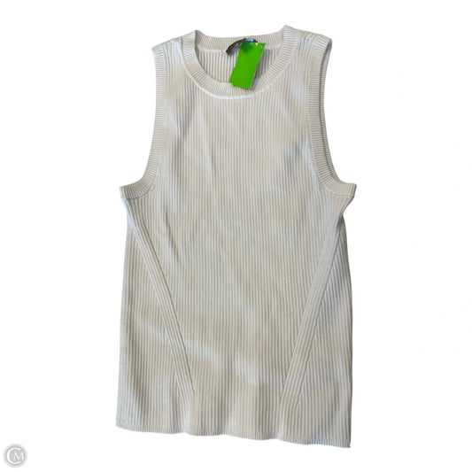 Top Sleeveless By Lilla P In White, Size: S