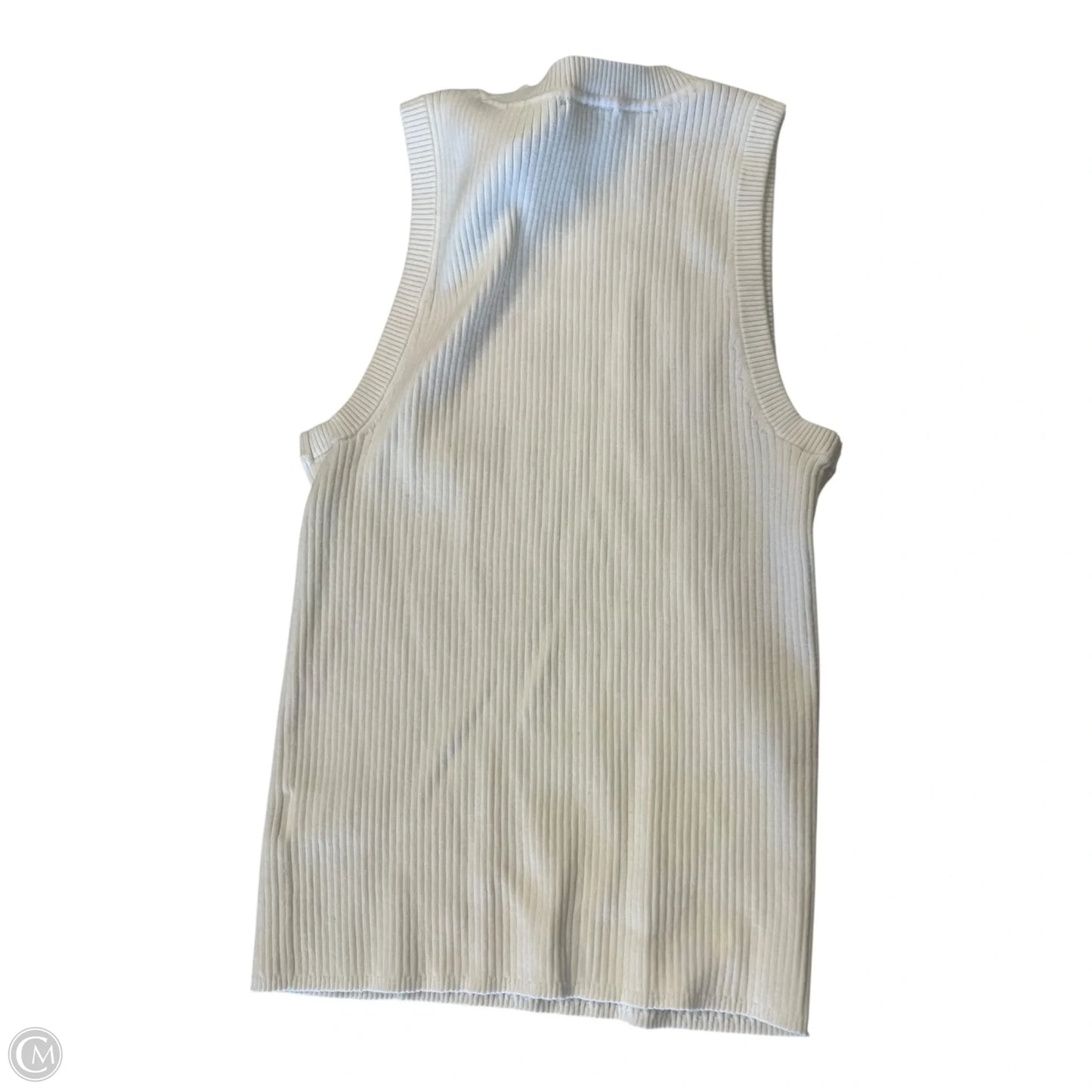 Top Sleeveless By Lilla P In White, Size: S