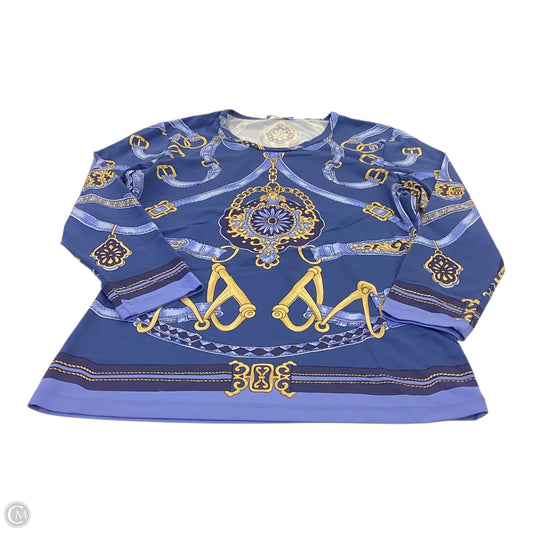 Top 3/4 Sleeve By J Mclaughlin In Blue, Size: Xs