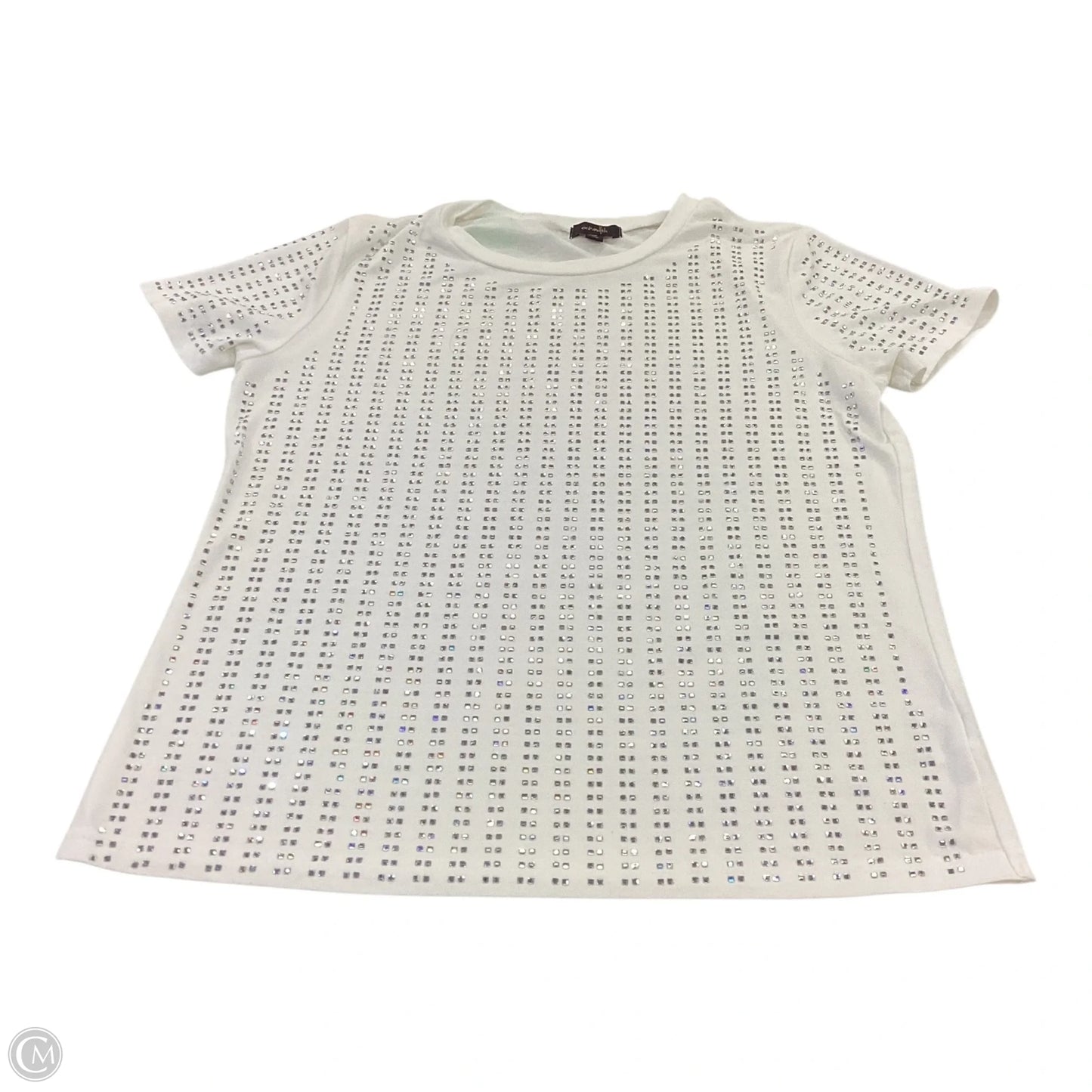 Top Short Sleeve Basic By Ontwelfth In White, Size: S